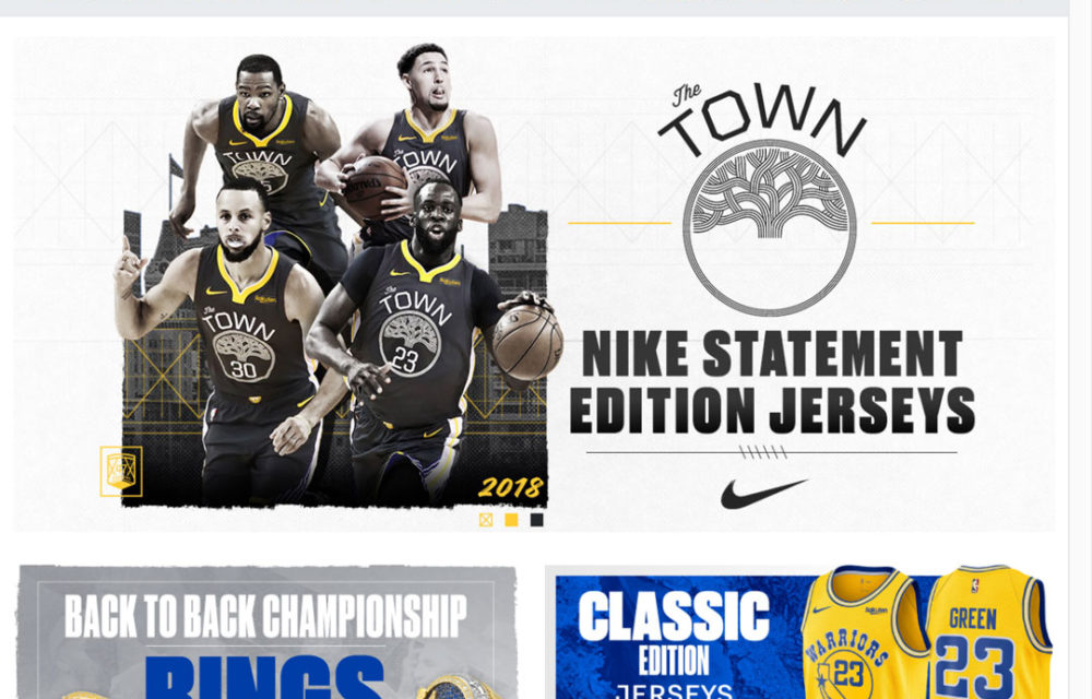 Golden State Warriors eCommerce Site - Talewind// Brand Story / Creative /  Content