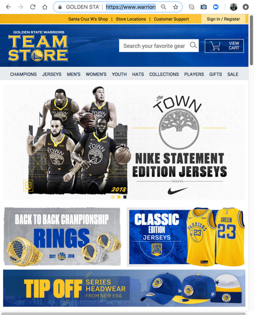 New Warriors Team Store location - Golden State Warriors
